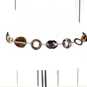 Chicos beaded chain belt necklace